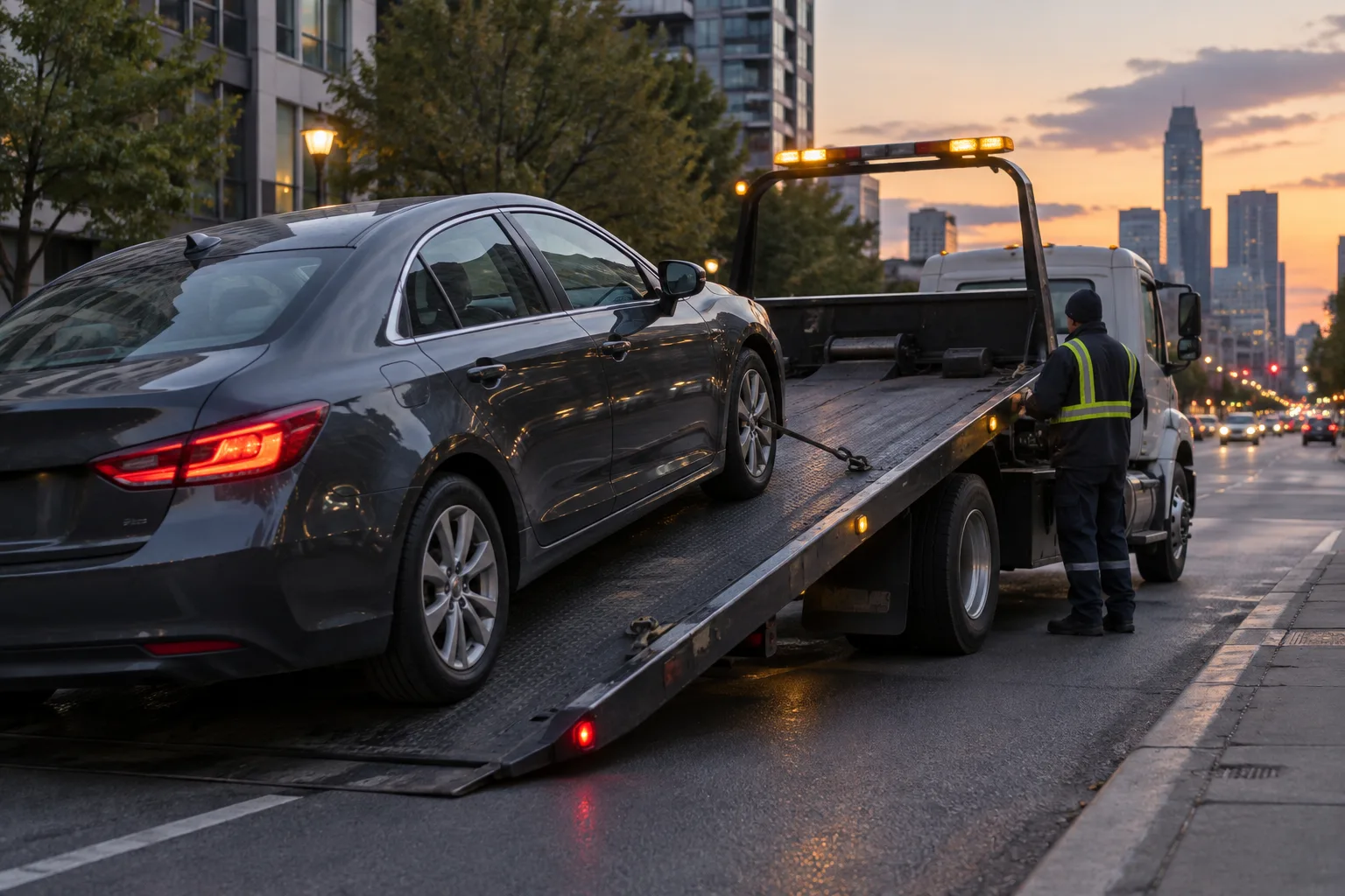 Евакуація автомобіля на штрафмайданчик